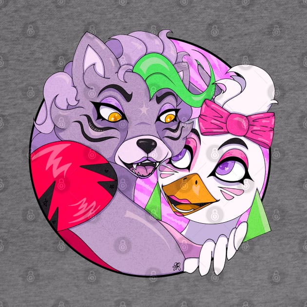 Roxy & Chica - Security Breach by Graphic-Eve